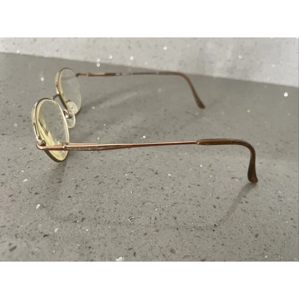 Silver Dollar Eyeglasses Nicky Col #1 Frames Only Gold 53-18-135 Bronze round